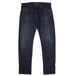 Armani Jeans GA Slim Fit Dark Wash Jeans Men Size 34x32 (35 x 31.5 Actual) J1